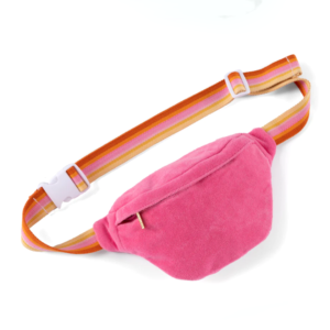 Zippered Corduroy Fanny Pack Girl/Woman Travel Daypack with Comfortable Sling Waist Bag