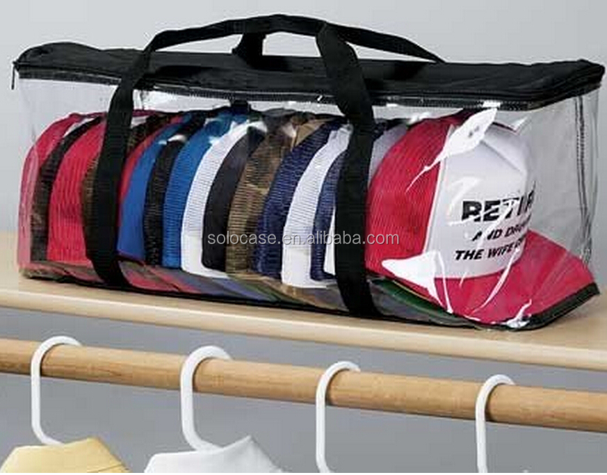 Baseball Cap Organizer Bag Waterproof Dustproof Outdoor Travel Hat Storage Tote - 画像 5