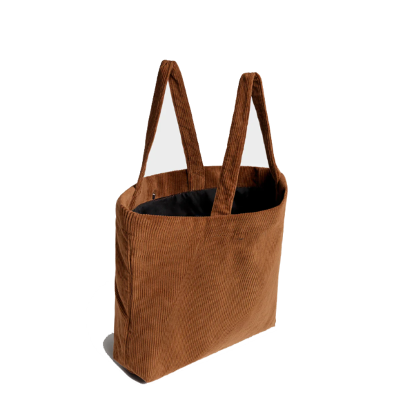 Large Capacity Women's Corduroy Single Shoulder Tote Bag Convenient Shopping Solution - 영상 2