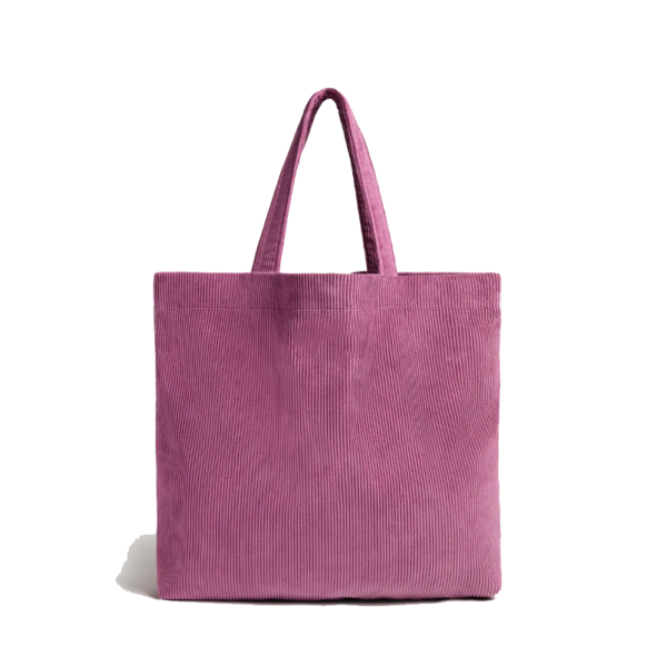 Large Capacity Women's Corduroy Single Shoulder Tote Bag Convenient Shopping Solution - 영상 4