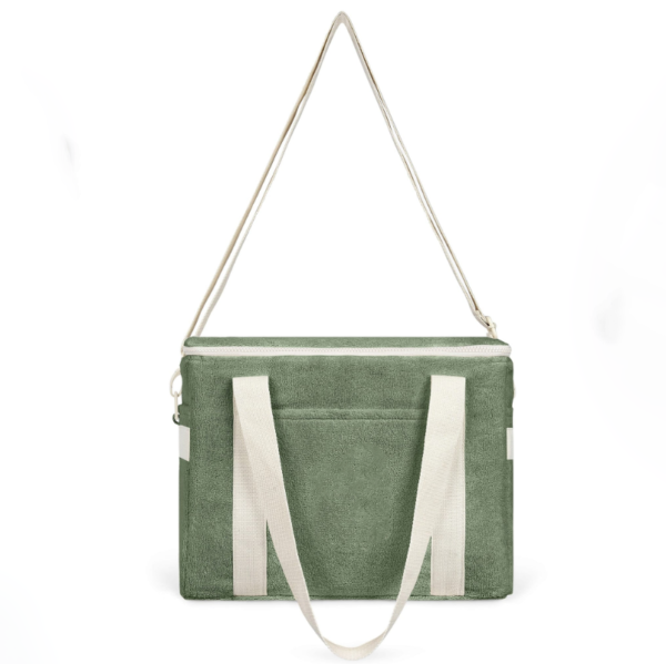 Eco-friendly Portable Jumbo Cooler Bag Fashion Terry Lunch & Shopping Thermal Insulated OEM Fashionable Food Cooler Bag - Bild 5