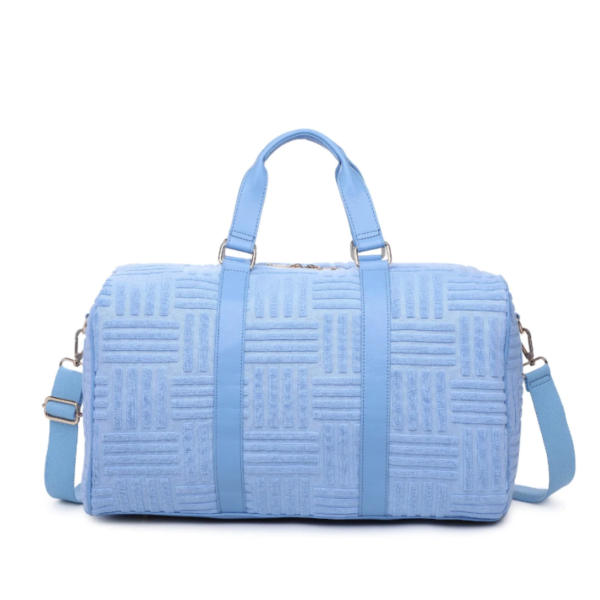 Men's and Women's Fashion Portable Terry Cloth Duffle Bag Weekender Sports Travel Tote Bag Stylish Lady Feature - Image 3