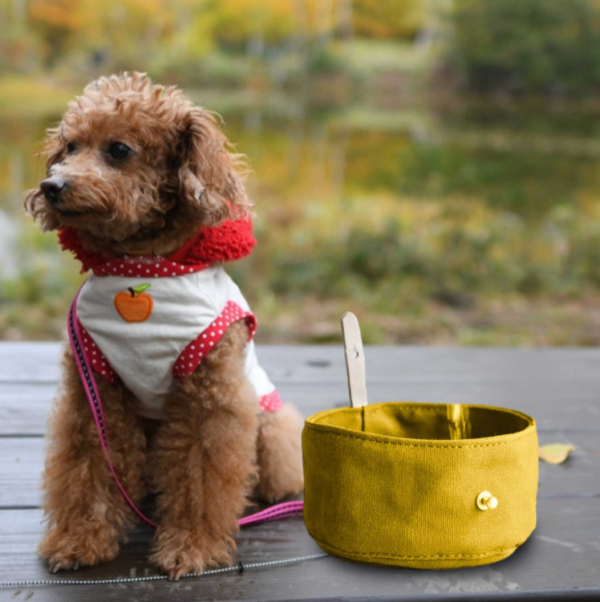 Waterproof Waxed Canvas Lightweight Collapsible Dog Bowl Customizable by Factory for Special Purpose Bags & Cases - Image 6