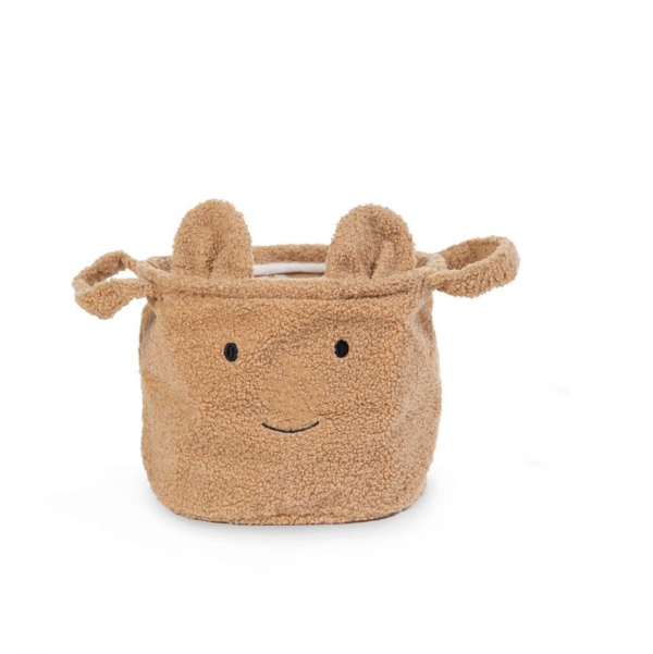 TEDDY Fabric for Children's Toys Sundries Organizer Fashionable Foldable Storage Laundry Basket with Two Handles Open Closure - Image 6