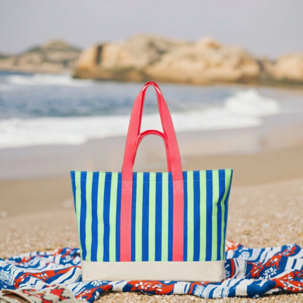 Eco-Friendly Custom Logo Cotton Canvas Tote Bag New Design Women's Shopping and Beach Bag - Image 4