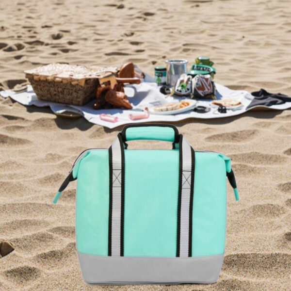 Large Collapsible Insulated Lunch Box Camping Picnic Beach Leak Proof Waterproof Aluminum Foil Free Cooler Bag Made Oxford - Image 2