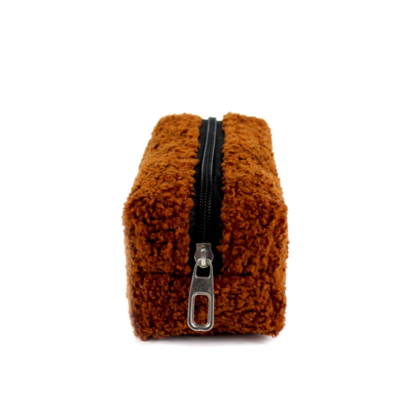 Teddy Travel Cosmetic Pen Bag Cute Soft Sherpa Material Large Capacity Zipper Case Custom Fashionable Portable - Bild 2