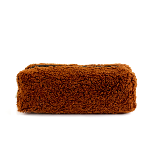 Teddy Travel Cosmetic Pen Bag Cute Soft Sherpa Material Large Capacity Zipper Case Custom Fashionable Portable - Bild 3