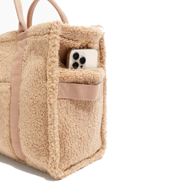 Women's Cute Fashion Teddy Tote Fur Shoulder Bags with Thread Pattern Stylish  Accessory - Bild 6