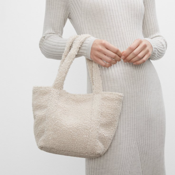 Teddy Pouch Women's Personalized Tote Bag Soft Plush Portable Polyester Lining Summer Winter Spring - Bild 6