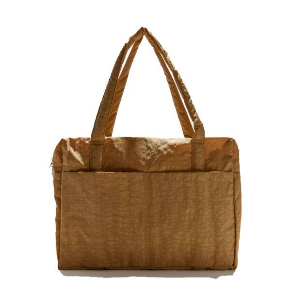 Hot Sale Personalized Large Travel Seersucker Duffle Tote Bag Foldable with Canvas Nylon Lining Beach Decorated with Letter