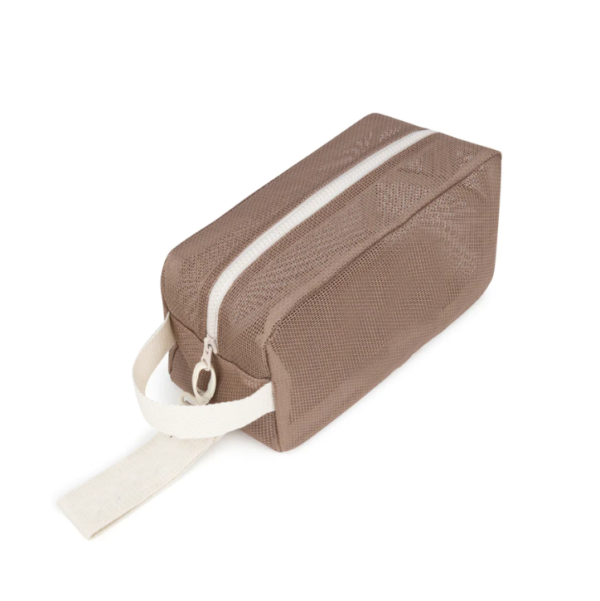 Large Capacity Nylon Mesh Cosmetic Bag New Arrival Portable Travel Storage Organizer Zipper Closure College Student Pencil Case