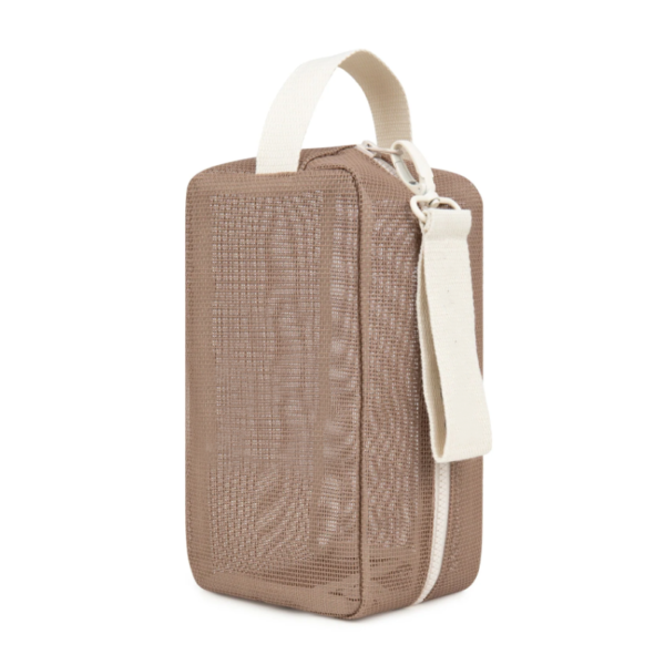 Large Capacity Nylon Mesh Cosmetic Bag New Arrival Portable Travel Storage Organizer Zipper Closure College Student Pencil Case - 영상 5