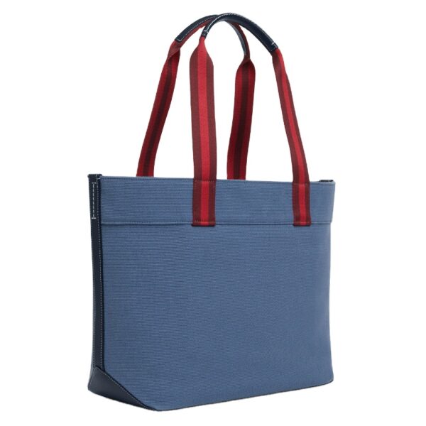New Arrival Large Cotton Canvas Woman's Beach Tote Bags Fashionable Reusable Beach Bag With Custom Logo and Polyester Lining - Image 2