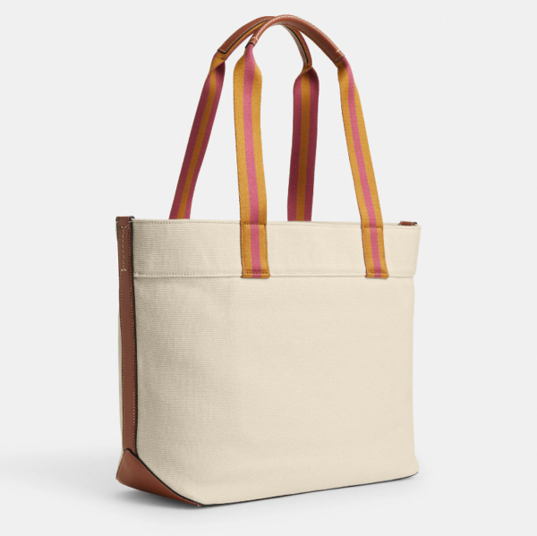 New Arrival Large Cotton Canvas Woman's Beach Tote Bags Fashionable Reusable Beach Bag With Custom Logo and Polyester Lining - Image 5