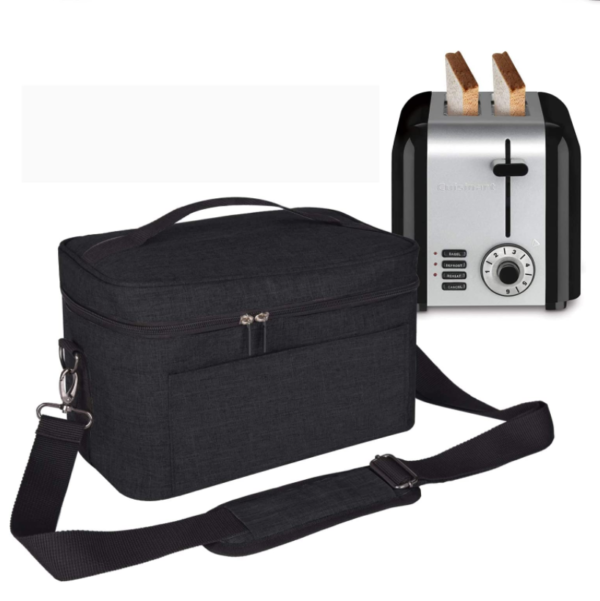 Unisex Portable Polyester Toaster Carrying Tote Bag Zipper Closure Custom Logo Travel-Friendly Serviceable Storage Solution