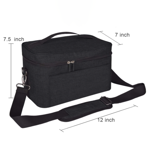 Unisex Portable Polyester Toaster Carrying Tote Bag Zipper Closure Custom Logo Travel-Friendly Serviceable Storage Solution - Image 3