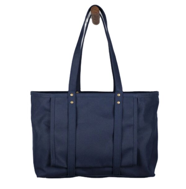 Women's Multifunctional Cotton Canvas Handbag Simple Beach Tote Bags Custom Logo Portable Lightweight Open Closure Letter - 画像 2