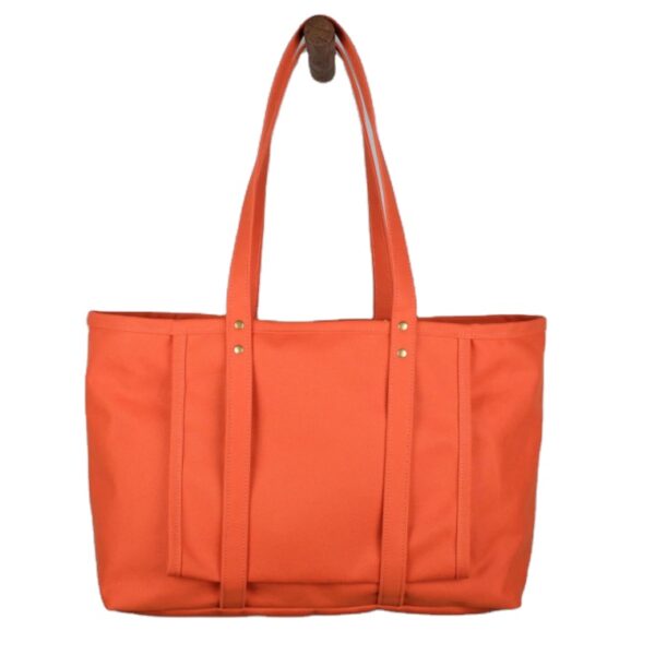 Women's Multifunctional Cotton Canvas Handbag Simple Beach Tote Bags Custom Logo Portable Lightweight Open Closure Letter - 画像 3