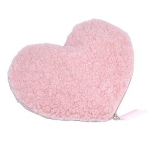 Heart Teddy Bag Makeup Pouch With Zipper Closure for Travel