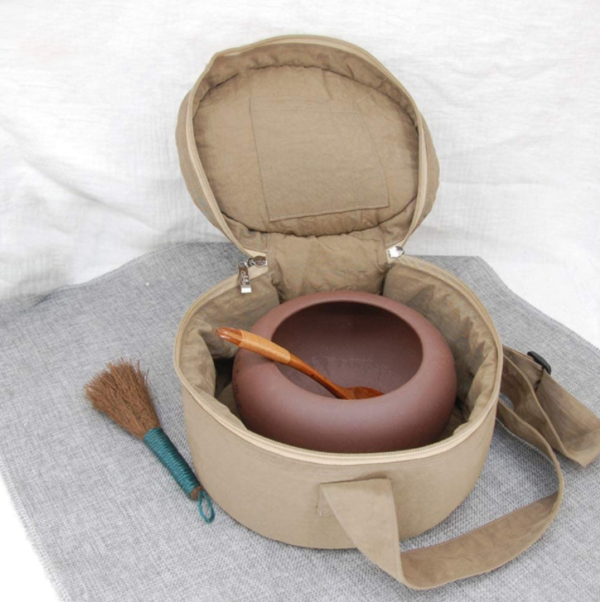 Vintage Style Crystal Healing Singing Bowls Set Portable Carry Bag for Travel Unisex Bucket Pattern - 画像 2