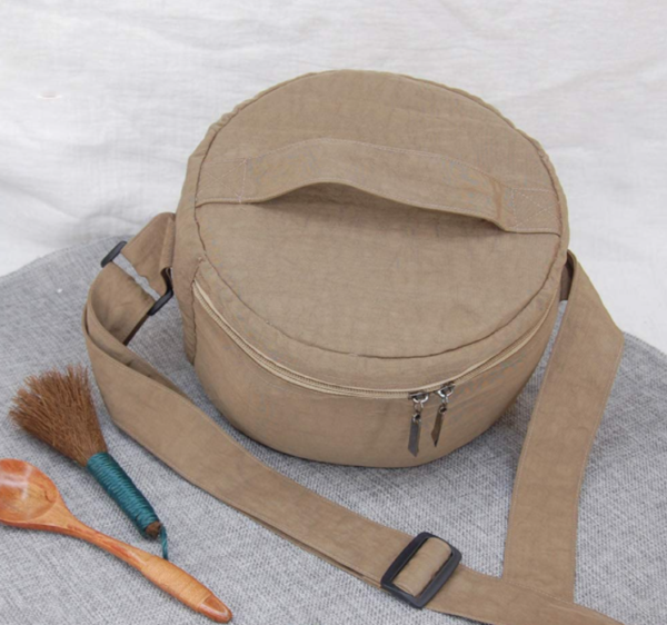 Vintage Style Crystal Healing Singing Bowls Set Portable Carry Bag for Travel Unisex Bucket Pattern - 画像 3
