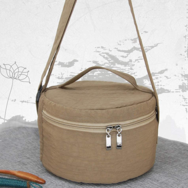 Vintage Style Crystal Healing Singing Bowls Set Portable Carry Bag for Travel Unisex Bucket Pattern - 画像 5