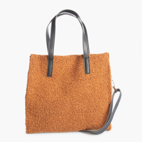 Fashion Large Cute Teddy Tote Bag Winter Faux Fur Handbag with Custom Logo for Women Soft Plush Shoulder & Large Capacity - 영상 5