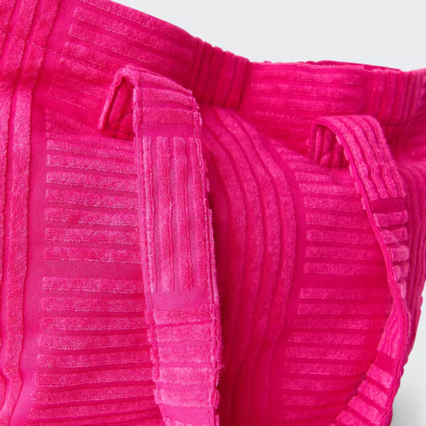 Handmade Large Tote Beach Bag for Women Comfortable and Soft Light Terry Cloth Portable and for Summer - Image 2