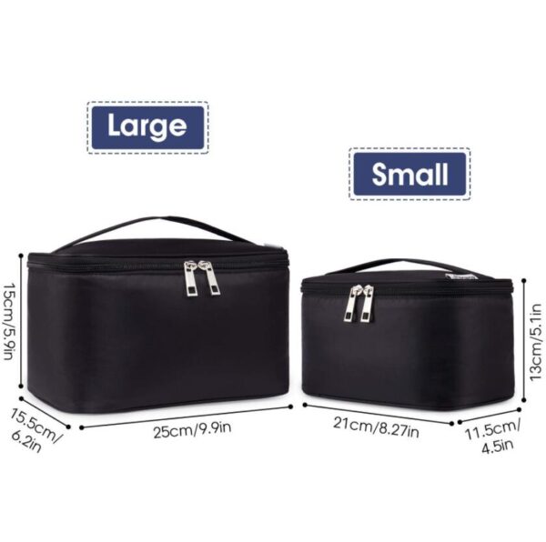Makeup Brush Set Box Packaging for Travel Fashion PU Leather Zipper Pouch Custom Logo -Cosmetic Bag - Bild 4