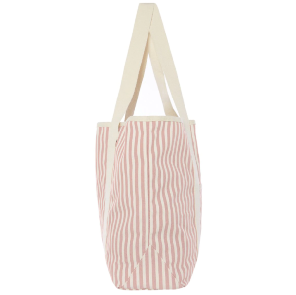 Custom Logo Fashion Seersucker Tote Beach Bag Personalized Embroidered Polyester Lining Portable Open Closure Letter Summer - Image 2