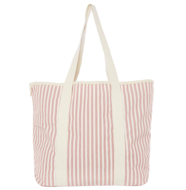 Custom Logo Fashion Seersucker Tote Beach Bag Personalized Embroidered Polyester Lining Portable Open Closure Letter Summer - Image 3