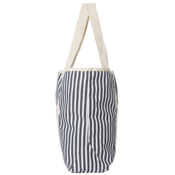Custom Logo Fashion Seersucker Tote Beach Bag Personalized Embroidered Polyester Lining Portable Open Closure Letter Summer - Image 4