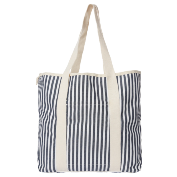Custom Logo Fashion Seersucker Tote Beach Bag Personalized Embroidered Polyester Lining Portable Open Closure Letter Summer - Image 5