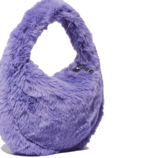 Large Capacity Fluffy Shoulder Handbag Woman's Plush Tote Bag with Two Handles Soft Imitation Fur Downy Teddyc - 画像 2