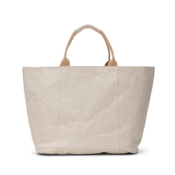 Reusable Unisex Grocery Shopping Bags Waterproof Washable Kraft Paper Tote Bag With Fabric Lining Handbags for All Ages - Изображение 2