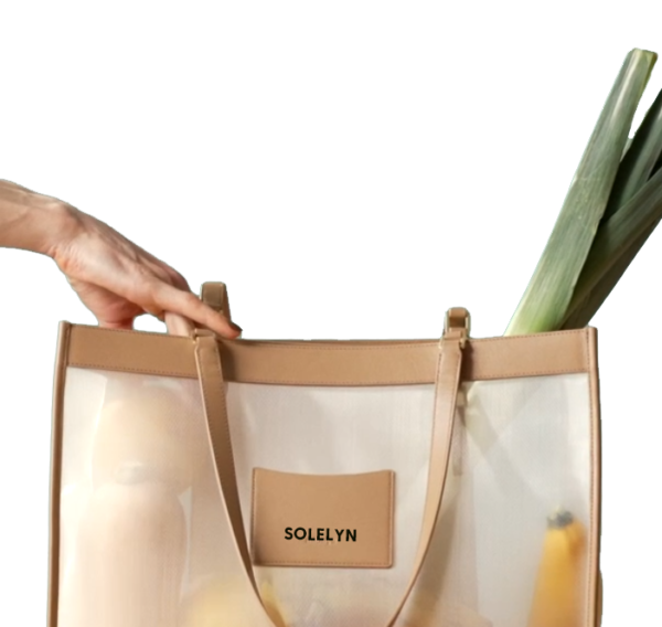 Extra Large Travel Beach Tote with Zipper Pocket Waterproof Mesh Pool Bag PU Cotton Handle for Cruise Swim Vacation Essentials - 画像 6