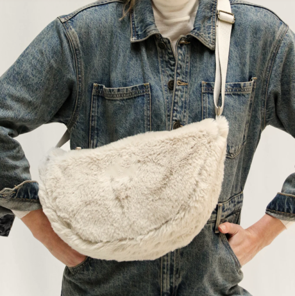 Custom Logo Man-Made Rabbit Fur Fanny Pack Fashion Leopard Print Chest Bags Soft Plush Women Waist Zipper Travel Outdoor Girls - 画像 6