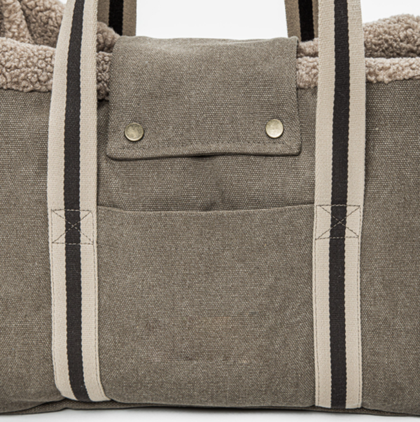Pet Teddy Tote Bag Personalized Canvas Bag Custom Dog Bag Dog Gifts Canvas &Terry Tote Bag - Image 4