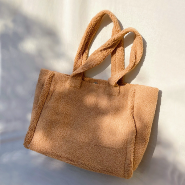 Personality Comfortable Teddy Tote Bag Fashion Sherpa Fluff Bag - 영상 5