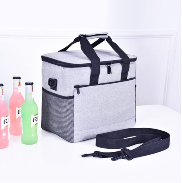 Large Heavy Duty Insulated Reusable Tote Grocery Shopping Bag Cooler Bag With Custom Logo - 画像 4