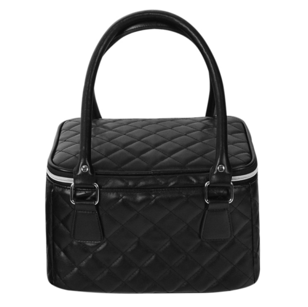 Quilted Soft Makeup Cosmetics Pouch Quilted Travel Toiletry Bag Cotton Puffy Cosmetic Bag - Bild 6