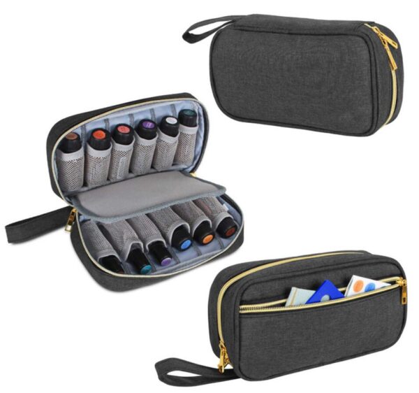 Essential Oil Bottle EVA Carrying Bag Custom Traveling Portable Durable Closure Gift Box Zipper