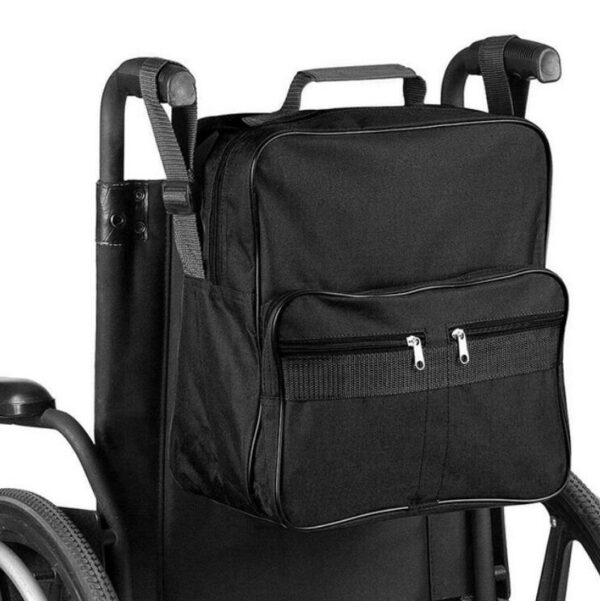Multifunction Wheelchair Backpack Bag Wheel Chair and Walker Accessories Side Storage Bags - Imagem 2