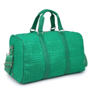 Woman Terry Weekender Tote Bag Terry Cloth Handbag Travel Bag Yoga Luggage Plush Embroidery Overnight Bags