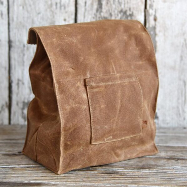 Reusable Wax Bag Insulated Bread Warmer Waxed Canvas Lunch Bag Customize Cheap Best Eco Friendly - Image 2