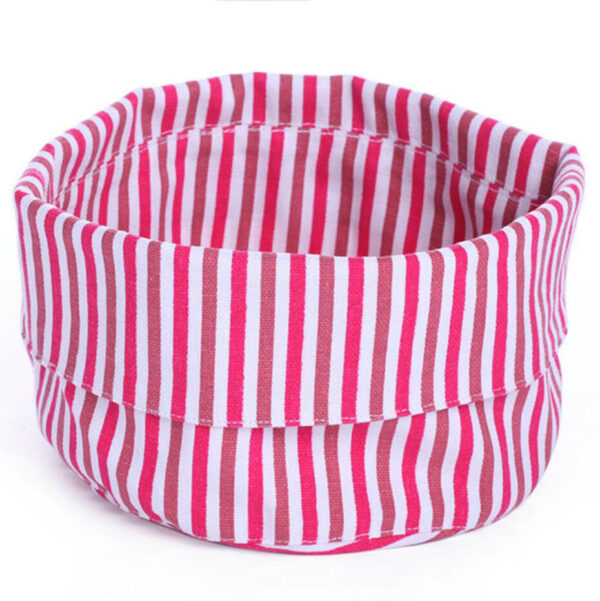 Canvas Yarn Storage Bread Basket Linen Fabric Table Bowl Plant Pot Linen Bag Organic Food Storage Flax Box - 画像 5