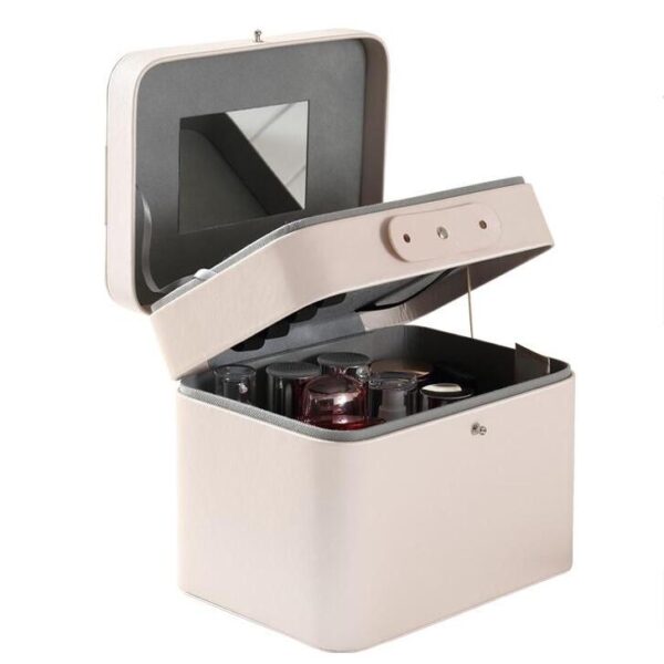 Travel Large Capacity Leather Cosmetic Box - 画像 3