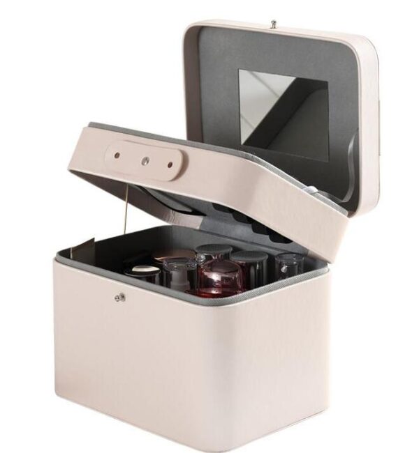 Travel Large Capacity Leather Cosmetic Box - 画像 6