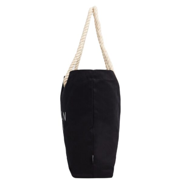 Woman Natural Cotton Big Capacity Cotton Canvas Shopping Tote Bag - Image 2